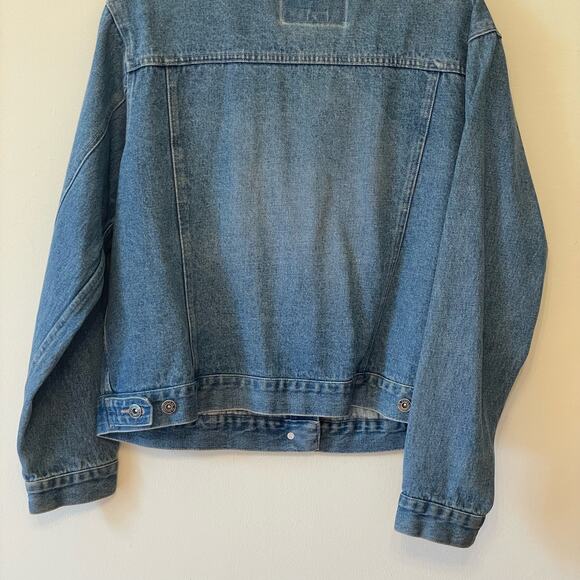 Vintage Route 66 XL blue Jean denim jacket western cowgirl button up pockets - Picture 7 of 7